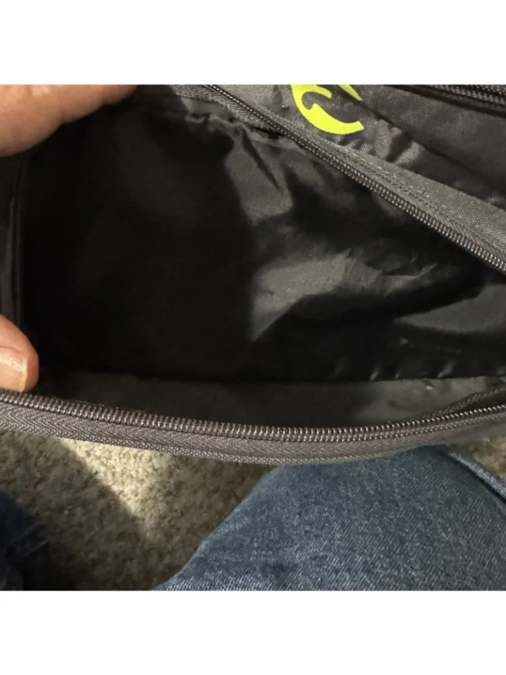 PUMA Procat Duffel Bag Neon Yellow Gray Gym Travel Sports Shoulder Strap